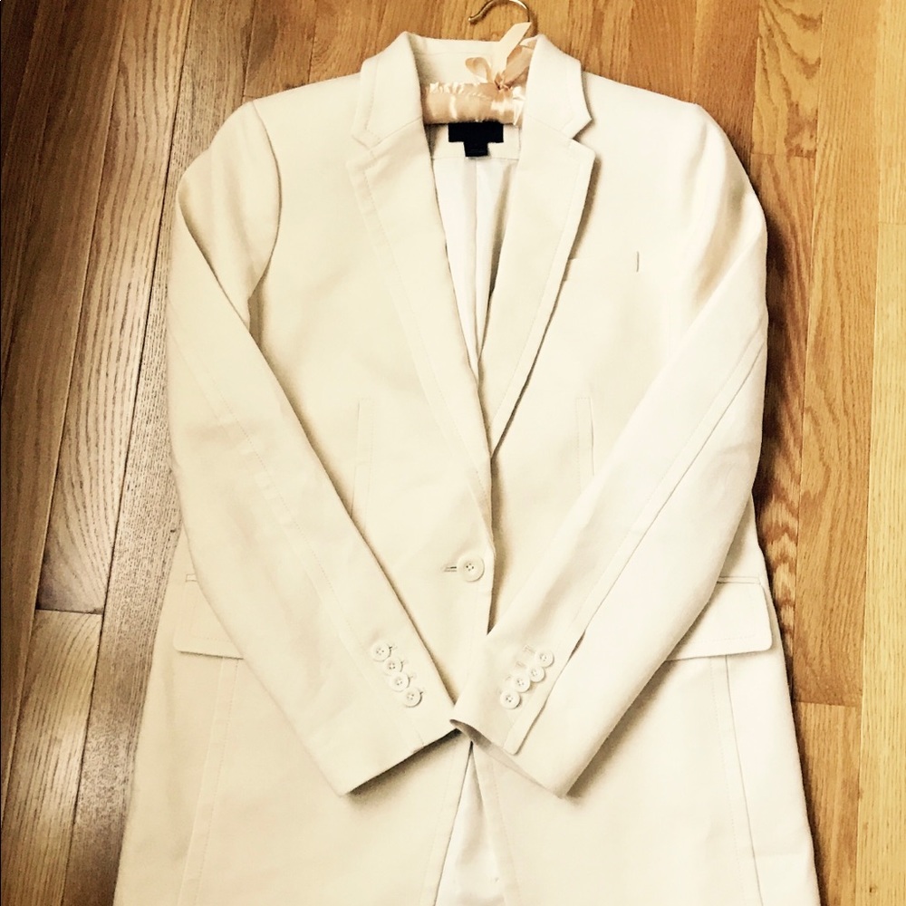 NWOT J. Crew Collection Long One-Button Blazer